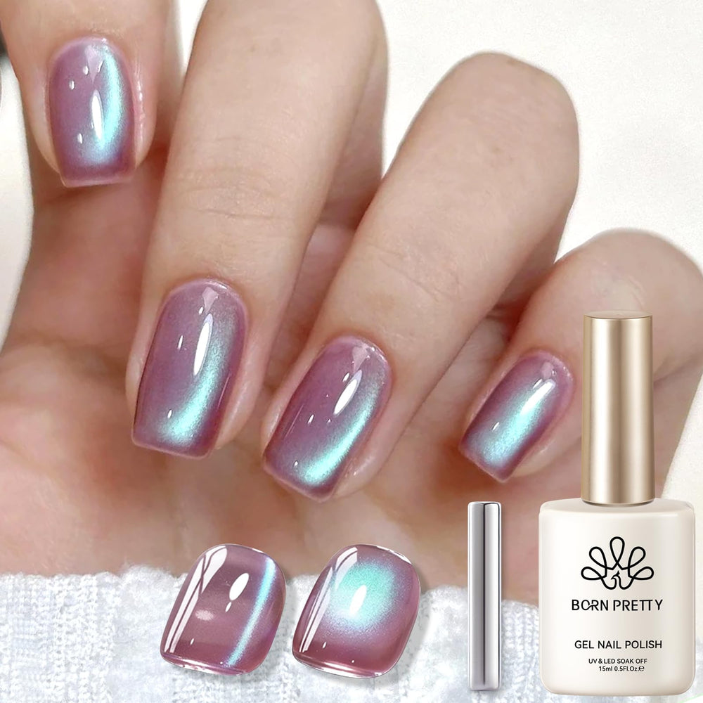 Born Pretty esmalte gel ojo gato magnético para un efecto único en uñas.