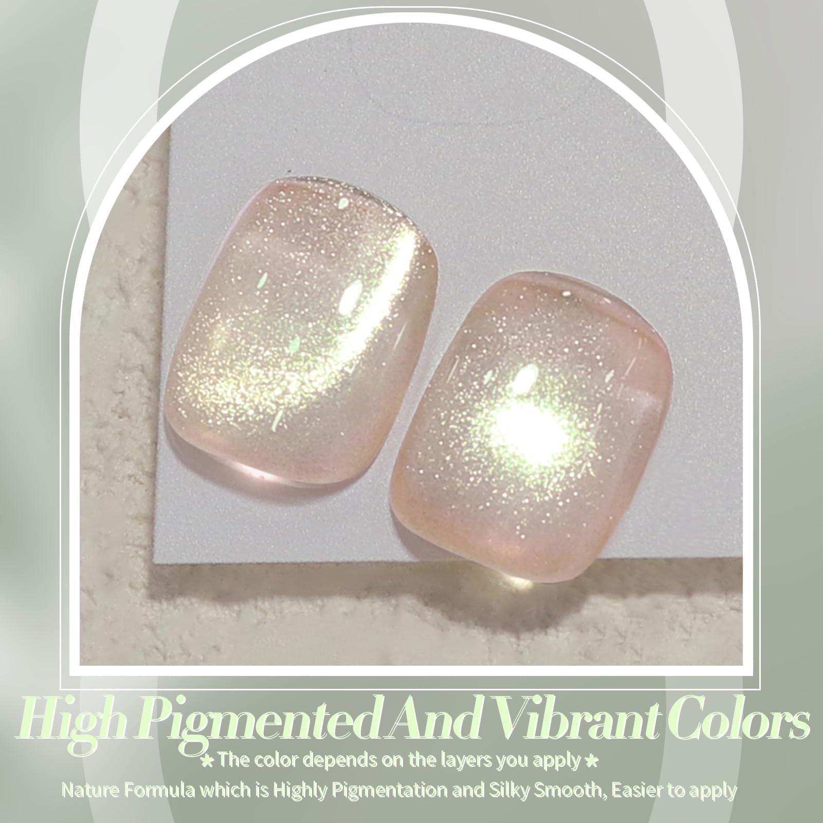 Born Pretty gel ojo de gato con imán para crear efectos variables en tus uñas.