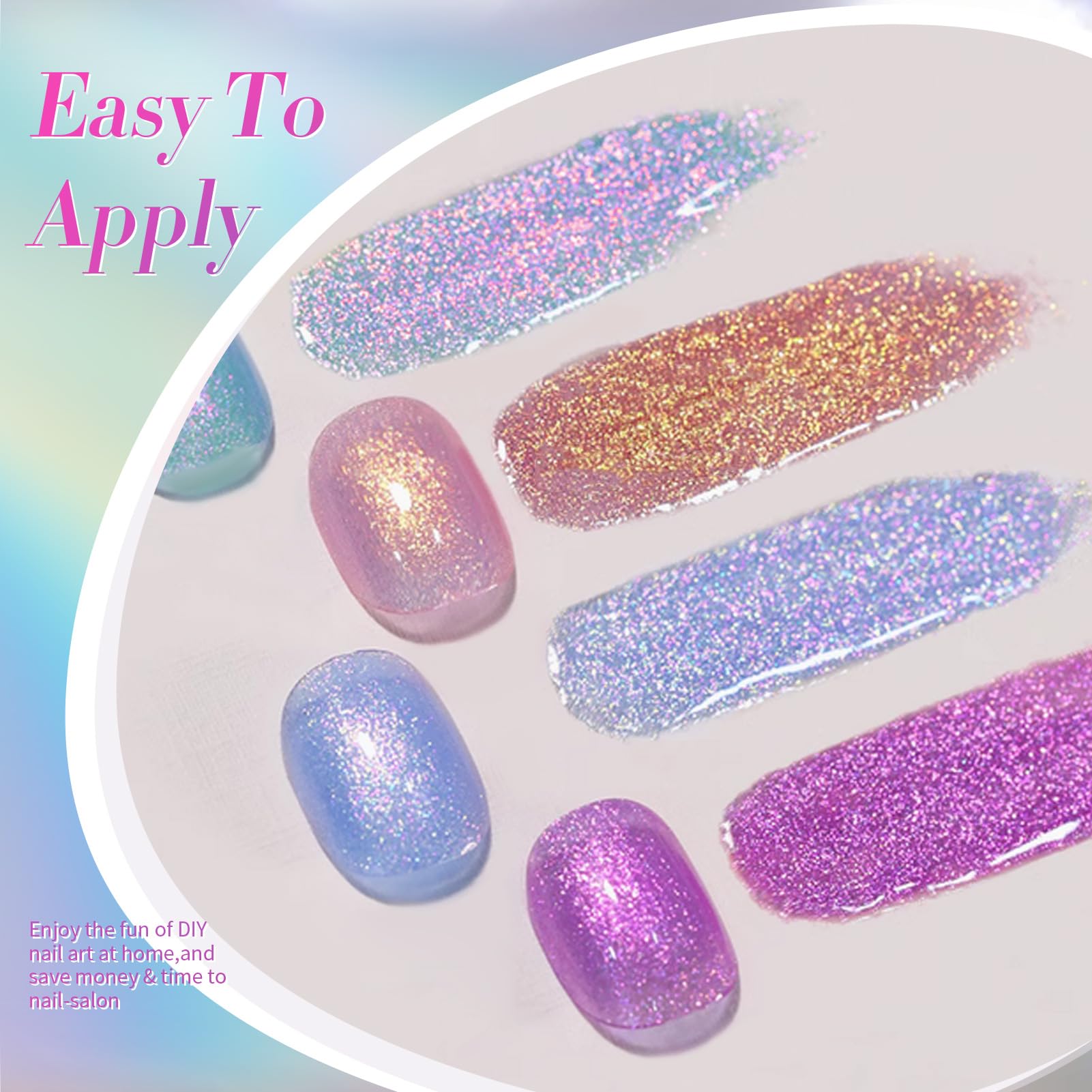 Dos capas de Born Pretty Pearl Gel para mayor opacidad y brillo.