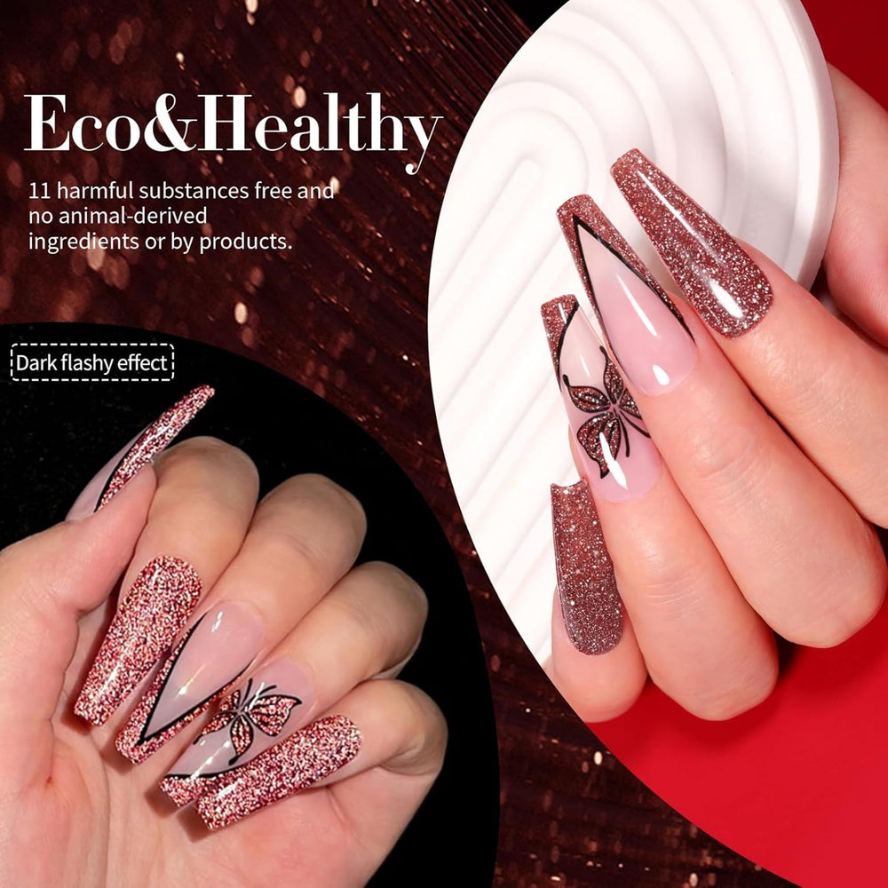 Born Pretty Esmalte Gel Purpurina Plateado: destellos sutiles para diario.