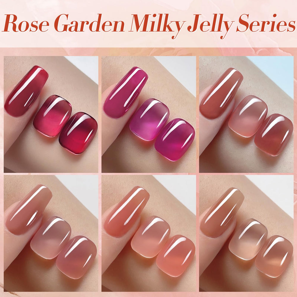 Born Pretty esmalte gel rosa neutro translúcido ideal para capas ligeras