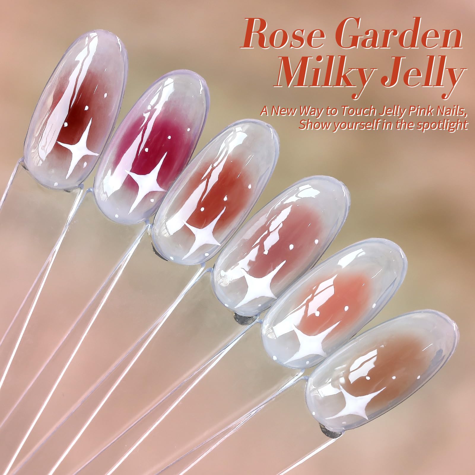 Born Pretty esmalte gel transparente rosado para un aspecto translúcido suave