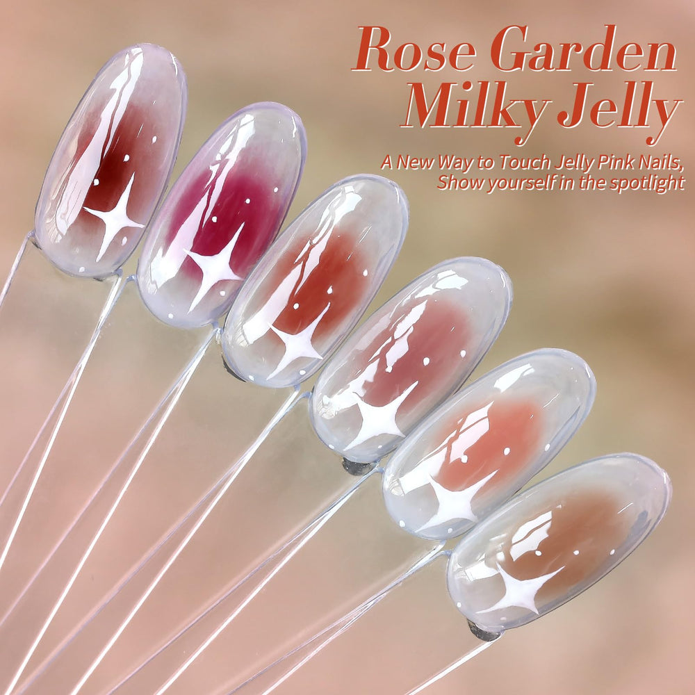 Born Pretty esmalte gel transparente rosado para un aspecto translúcido suave