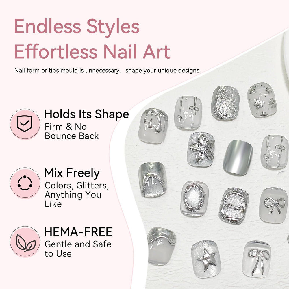Born Pretty extensión de uñas rápida con gel sólido.