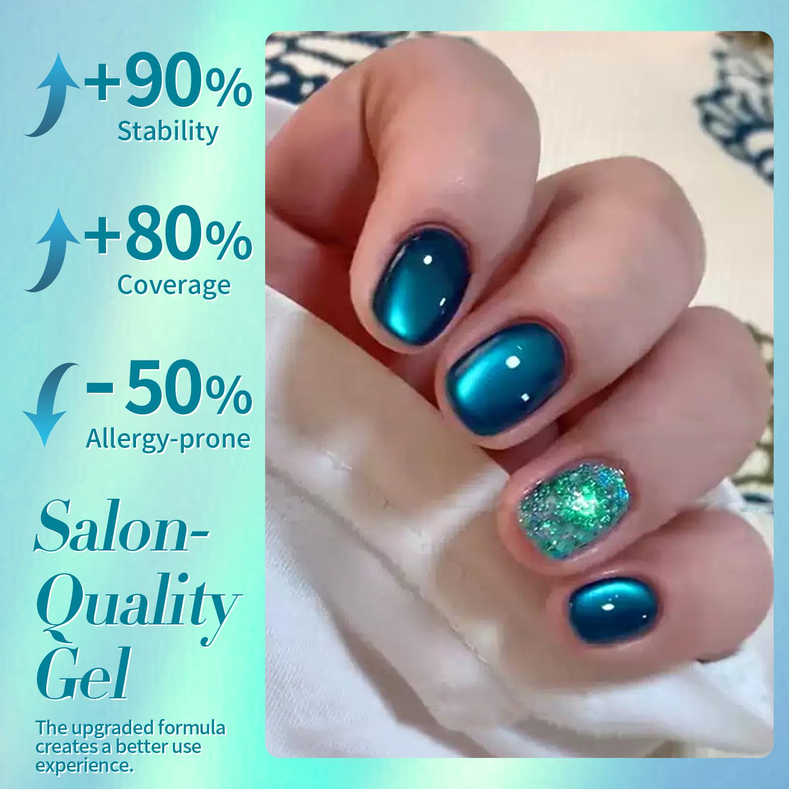 Fórmula de baja olor y sin ingredientes agresivos para uñas sanas.