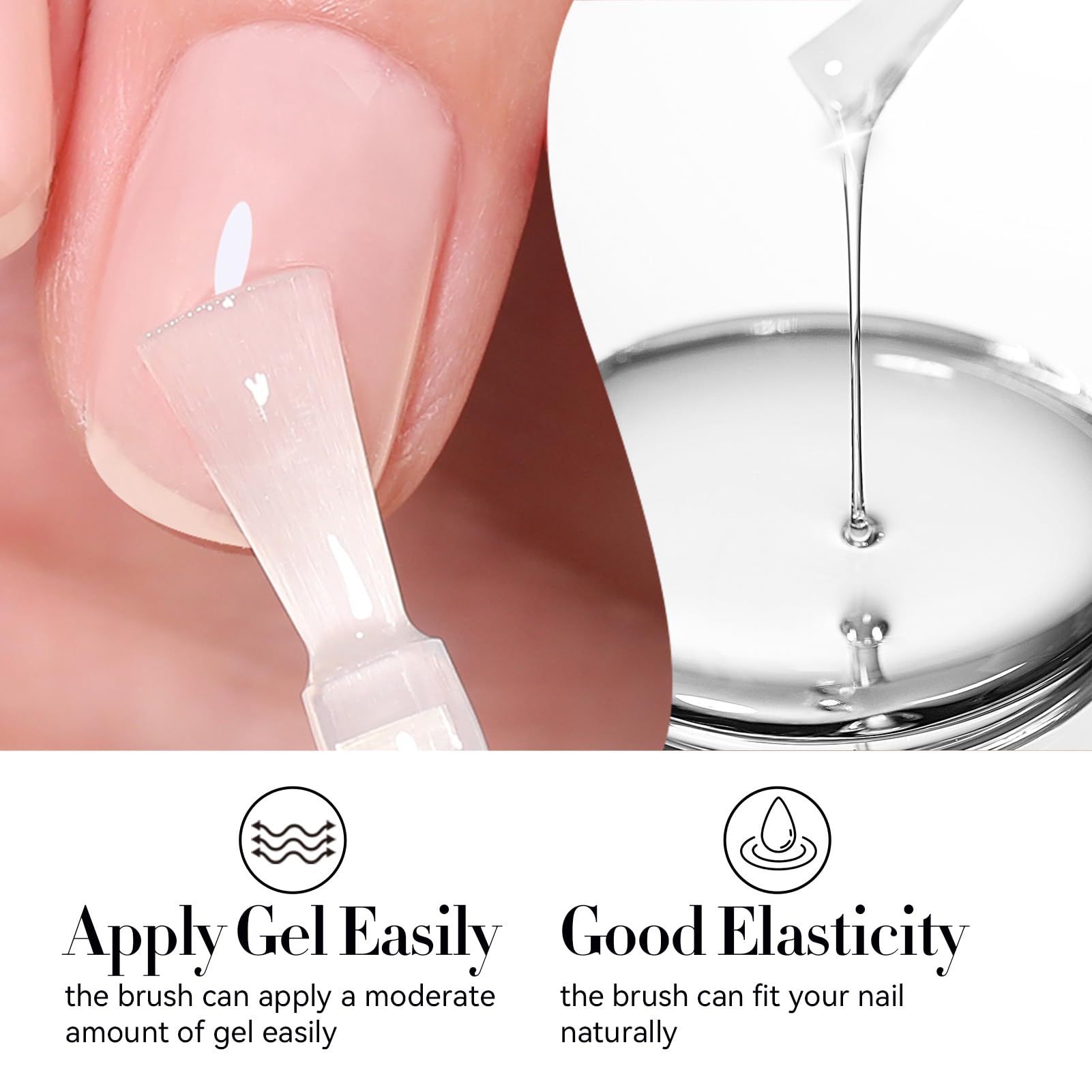Born Pretty gel base, base suave que facilita fijar el color