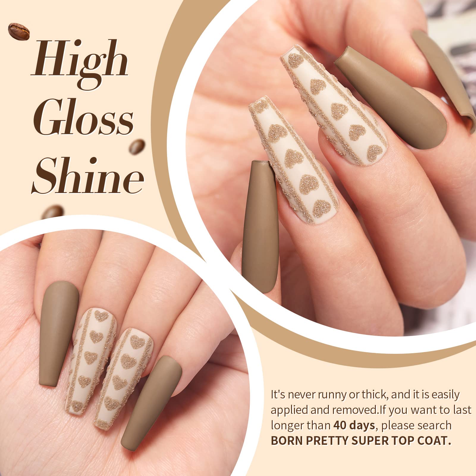 Born Pretty: base y capa superior para resultado profesional y duradero.