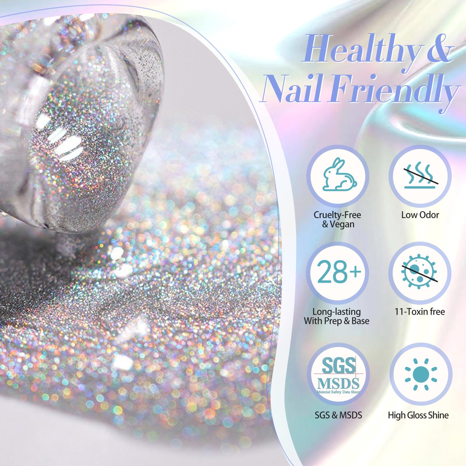 Ingredientes de bajo olor en la laca gel Born Pretty.