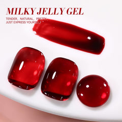 Born Pretty Jelly Burgundy, aplicación suave para capas translúcidas o opacas.