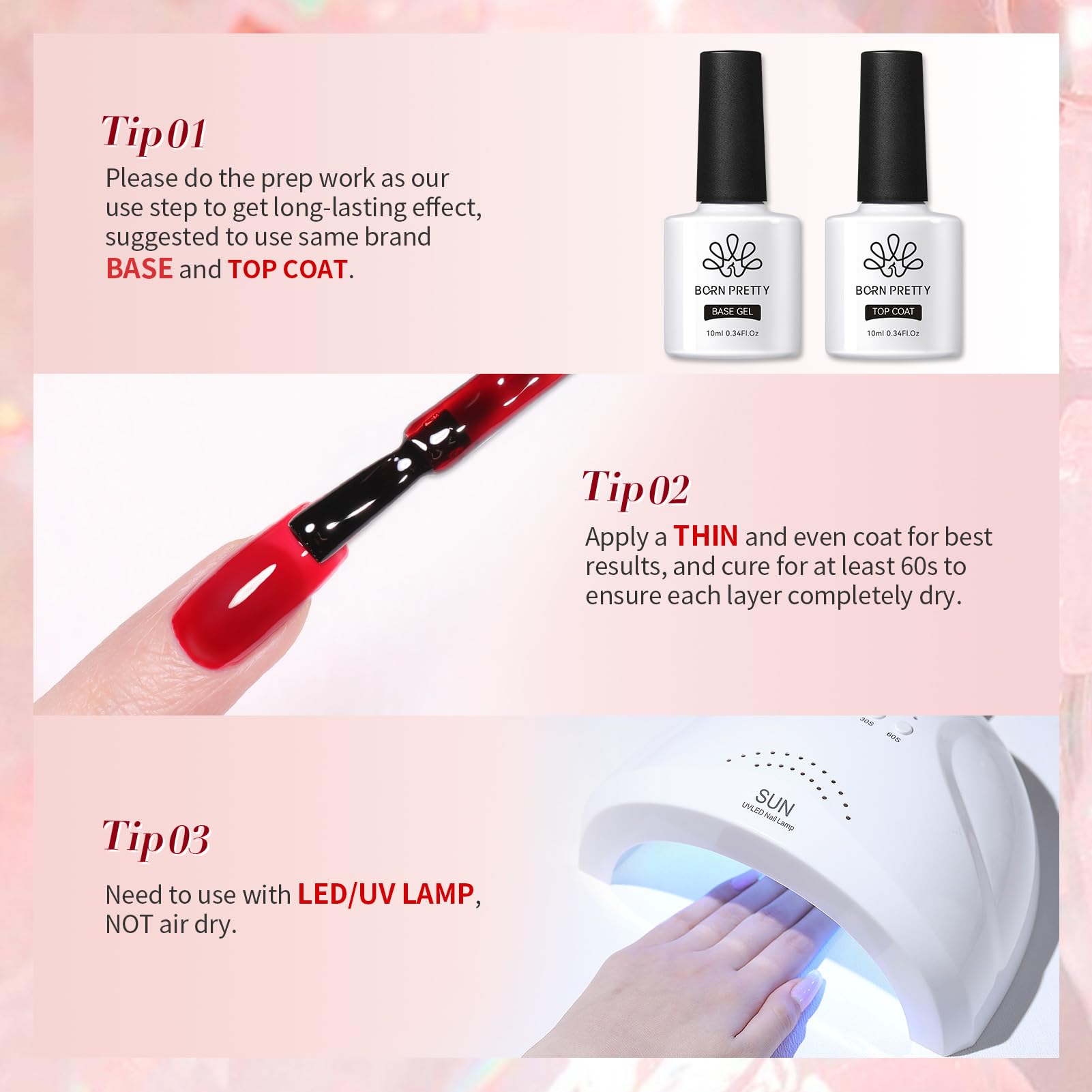 Born Pretty Jelly Burgundy, opción segura con ingredientes suaves para uñas.