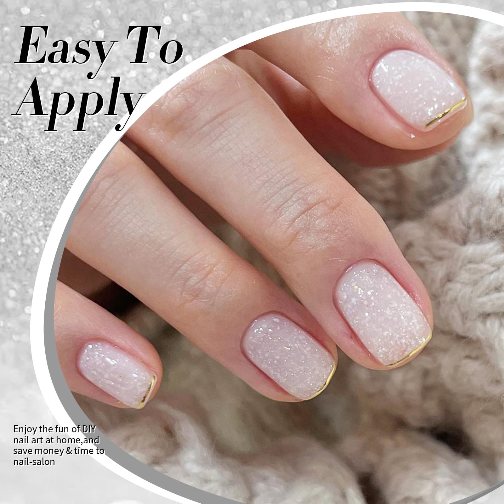 Born Pretty Jelly Gel Nail Polish holiday sparkle pack for celebratory looks