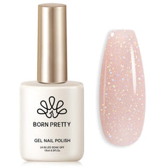 Born Pretty Jelly Gel Nail Polish rosado translúcido para un look natural y suave