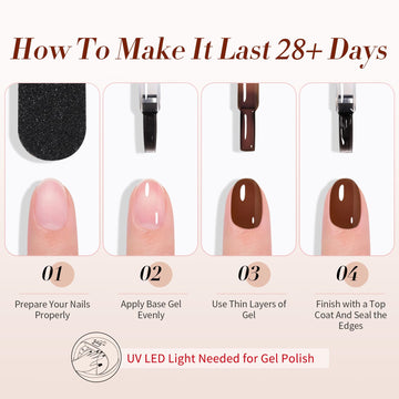 Born Pretty jelly nail polish set enhances DIY nail art at home.
