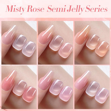 Born Pretty Jelly Pink Gel: aplicación sencilla en uñas caseras.