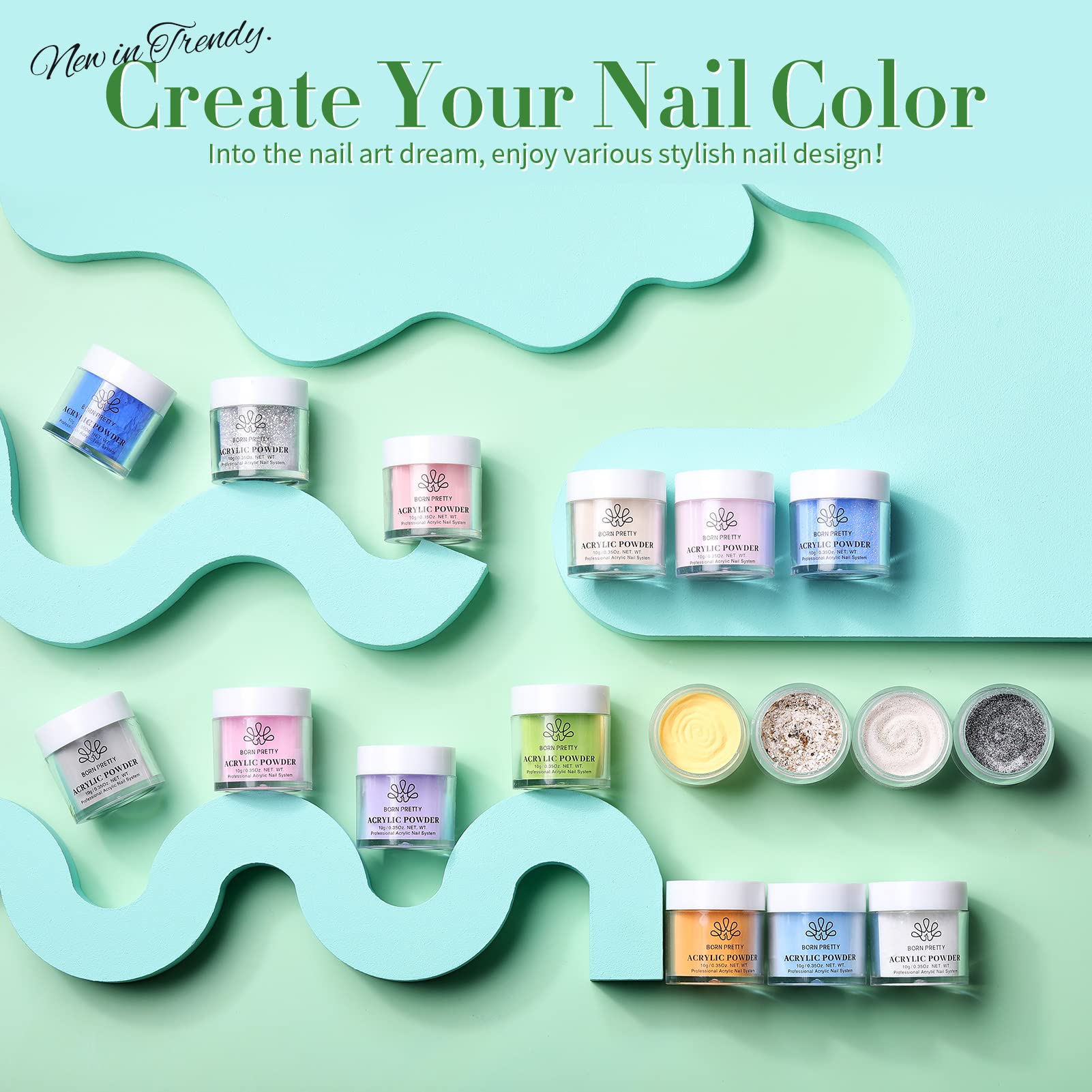 Born Pretty kit de diseño de uñas en 3D para arte personalizado