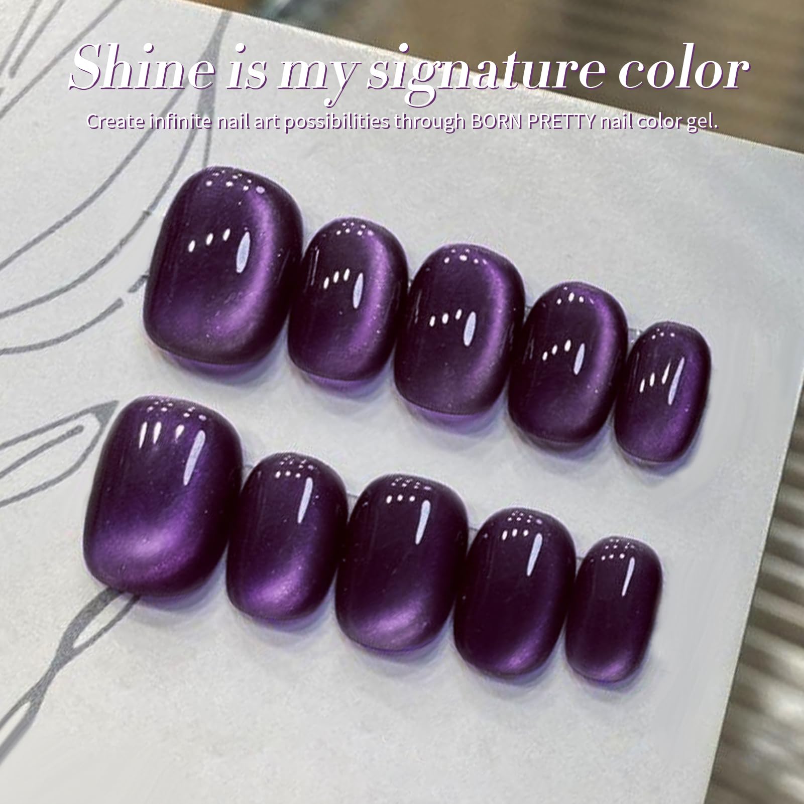 Born Pretty kit gel magnético para uñas para manicura en casa.