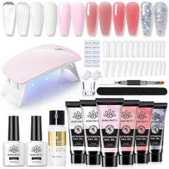 Born Pretty kit de uñas con lámpara LED portátil para manicura en casa.