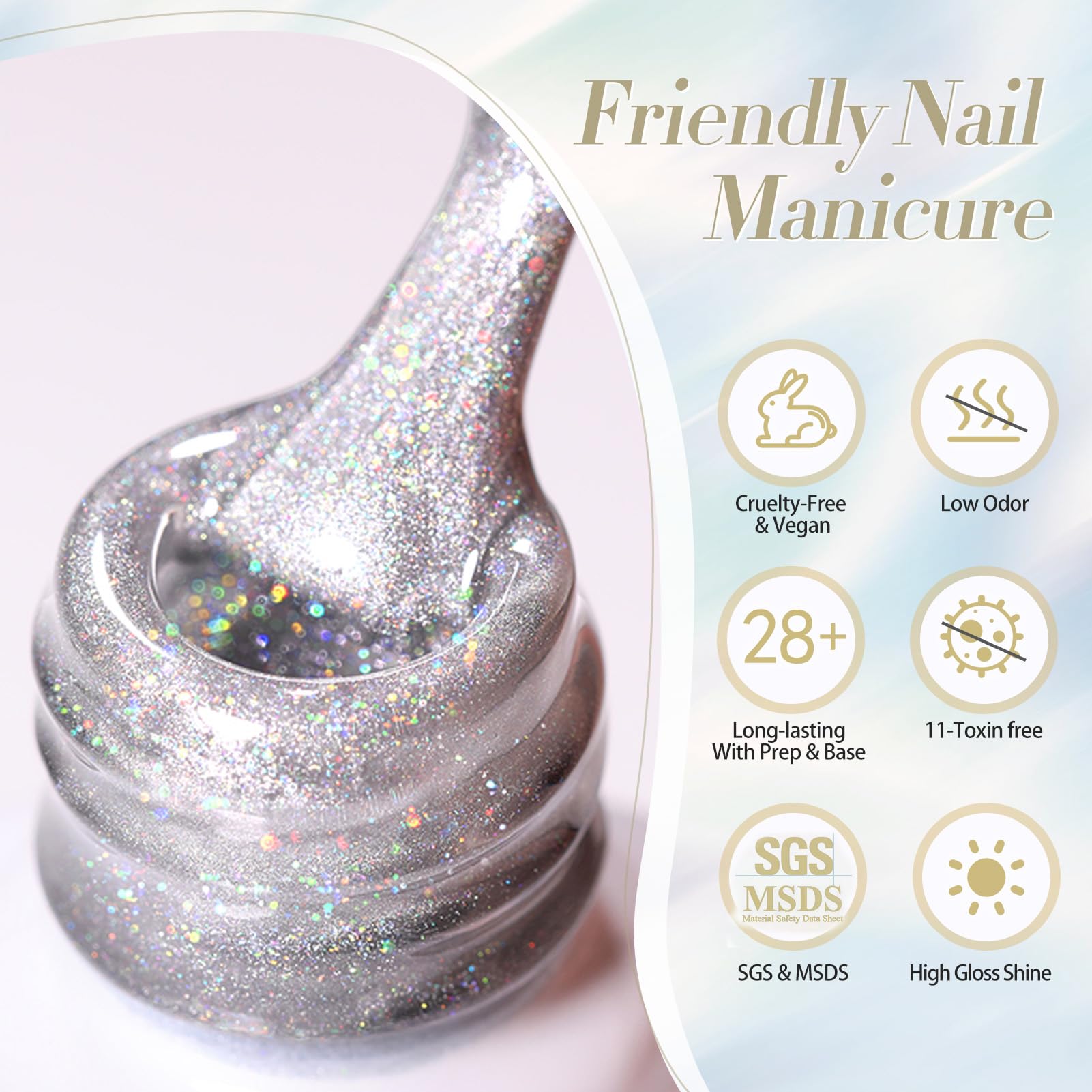 Born Pretty laca gel se retira con acetona de forma sencilla