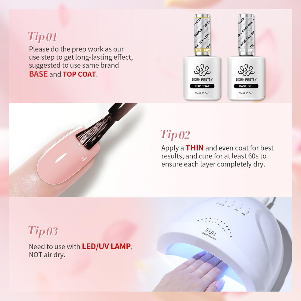 Born Pretty manicura en casa con estilo rosa y facilidad.