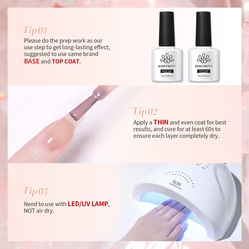 Manicura casera fácil con el gel jelly nude de Born Pretty.