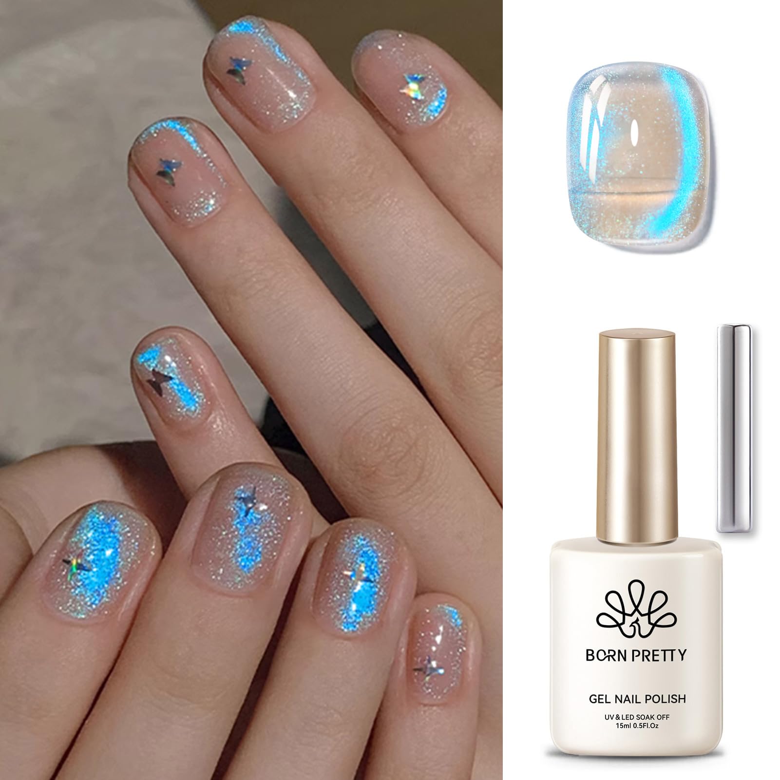 Look DIY con Born Pretty; acabado luminoso en casa.