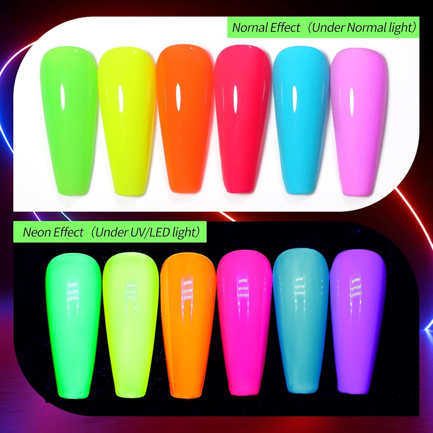 Born Pretty Neon gel: fácil de aplicar y acabado suave.