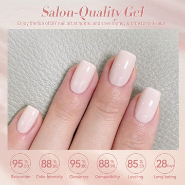 Autumn and winter gift-ready packaging for Born Pretty nude gel polish.