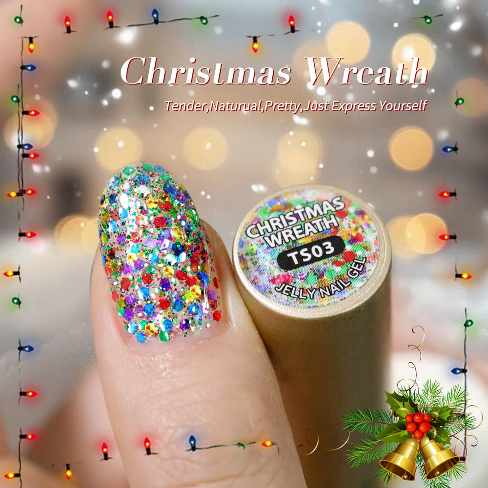 Born Pretty regalo navideño: kit de esmalte gel para decorar uñas.