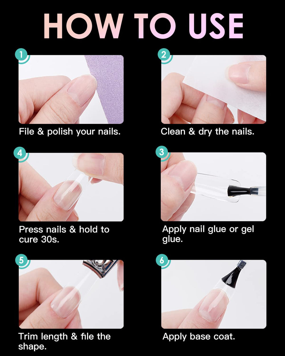 Bornbyme uñas gel flexibles y suaves para una aplicación cómoda.
