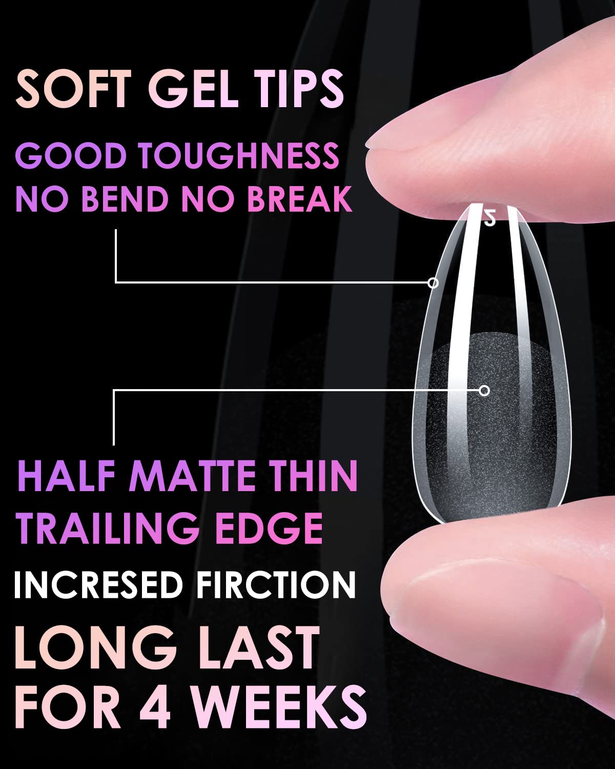 Bornbyme uñas gel resistentes al impacto para uso profesional o en casa.
