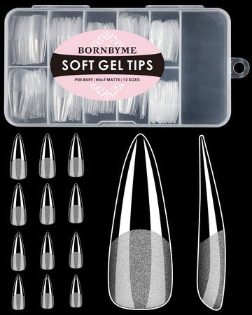 Bornbyme uñas gel con punta en estilete para una extensión elegante y duradera.