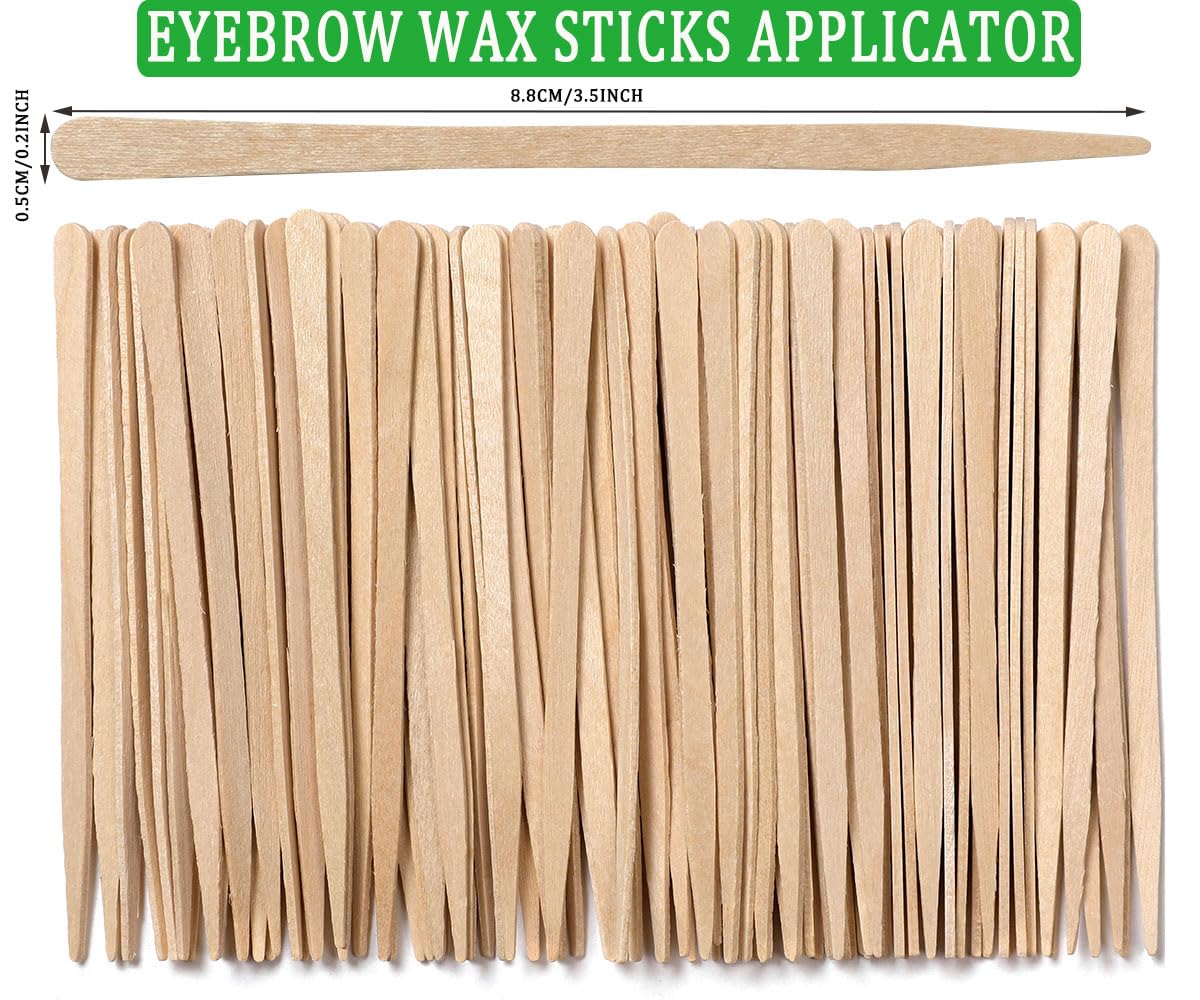 Palillos Borogo de cera depilación, punta estrecha para precisión facial.