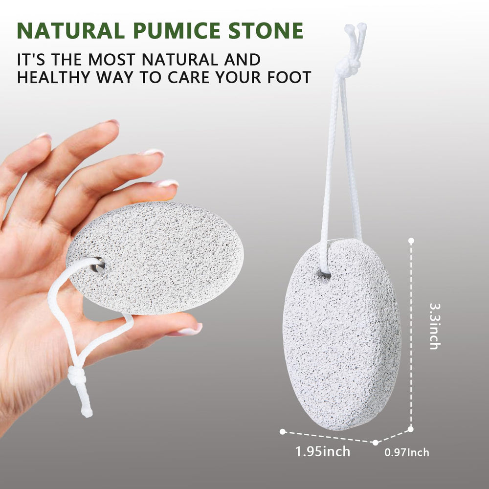 Piedra pómez Borogo para callos en pies, diseño ergonomico facilita el agarre.