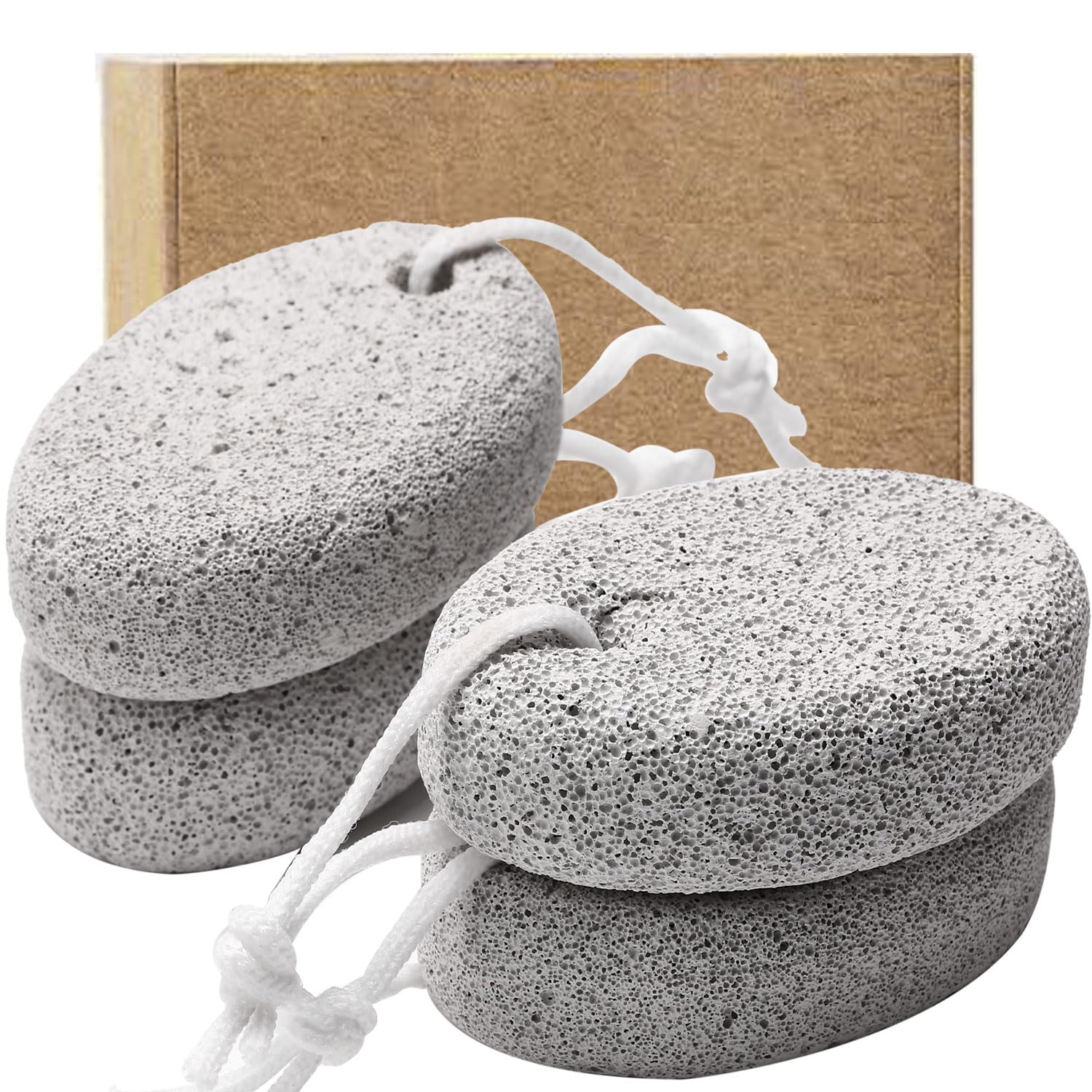 Borogo piedra-lava-exfoliante-pie, exfoliación suave para pies en la ducha