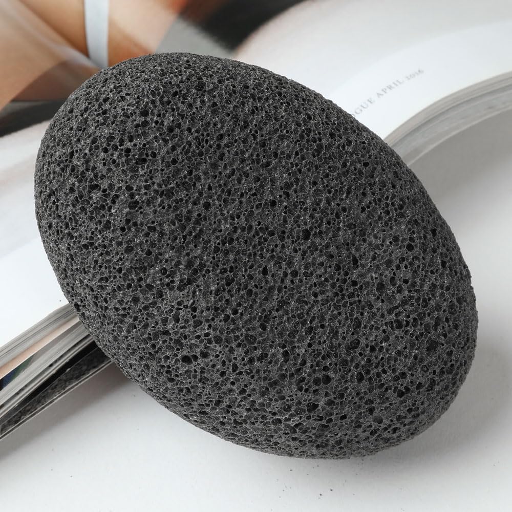 Borogo piedra pomez con cuerda, almacenamiento práctico y secado sencillo
