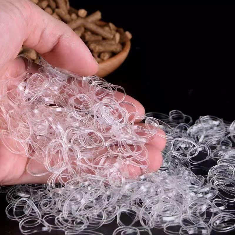 Ligas claras para cola de pelo, opciones simples y seguras.