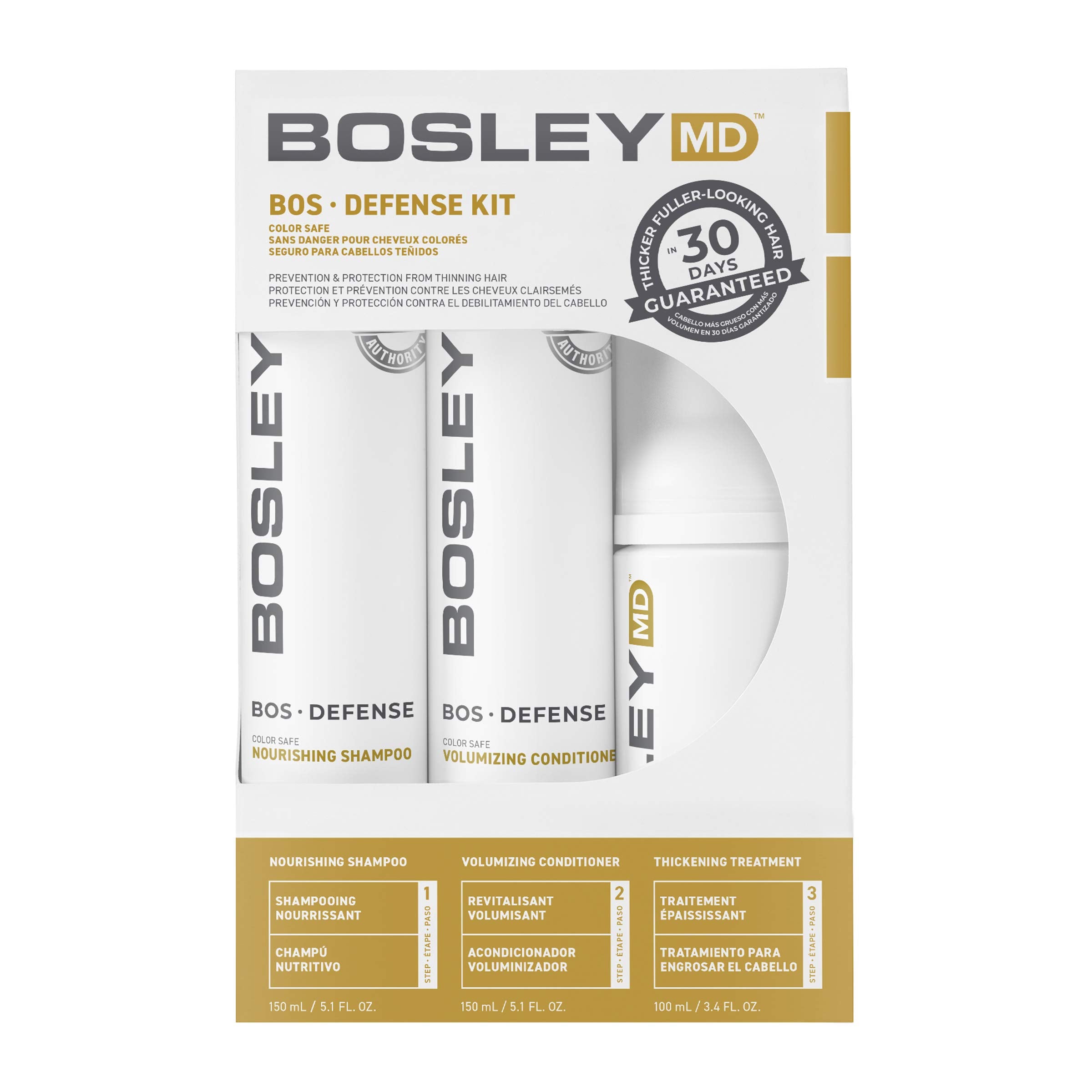 BosleyMD BosDefense Champú Nutritivo: limpia y fortalece para mayor densidad