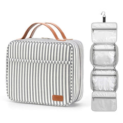 Bolsa de aseo colgante de Bosidu para viaje, gran capacidad y acceso rápido.