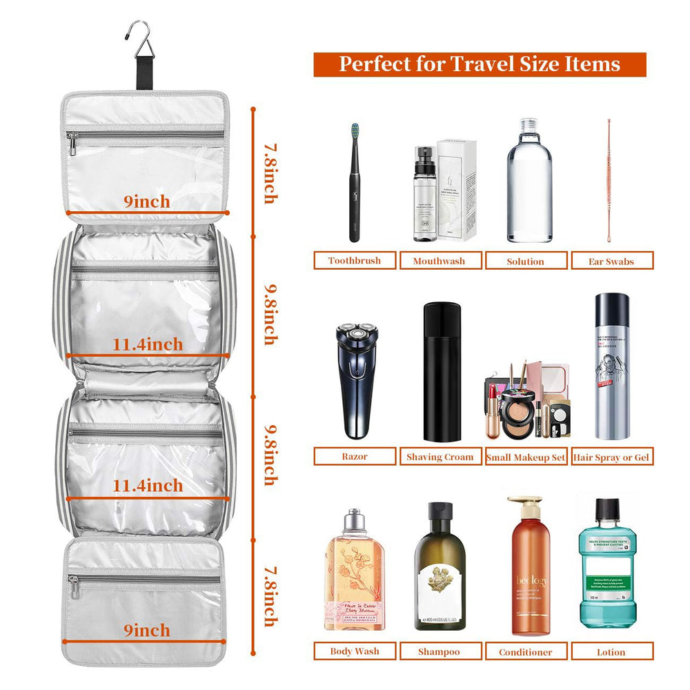 Gancho resistente para colgar en baño, clóset o maleta durante viajes.