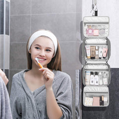 Bosidu neceser viaje colgante doble compartimentos interiores para separar higiene y cosméticos