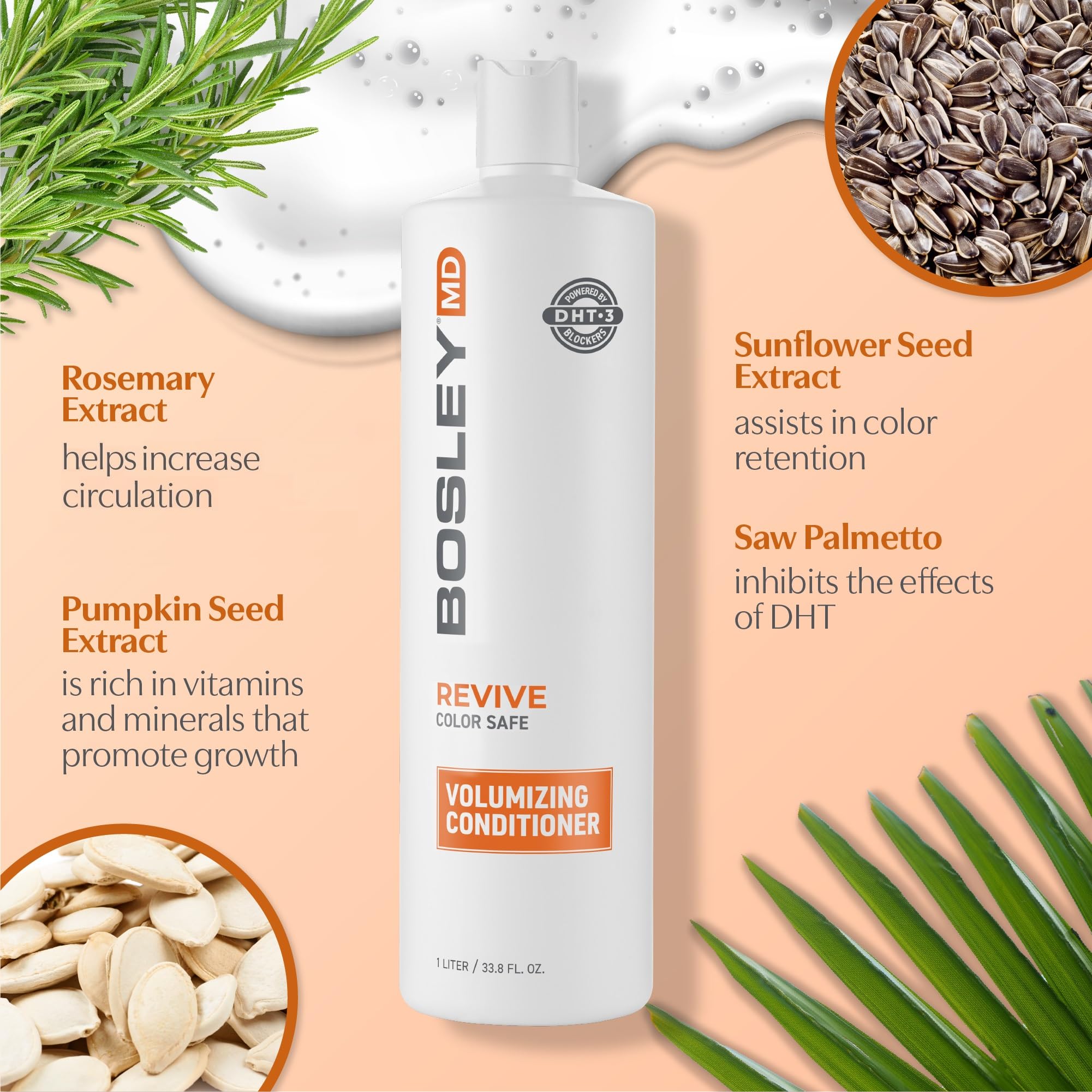 BosRevive de BosleyMD, cabello delgado con mayor volumen visible.