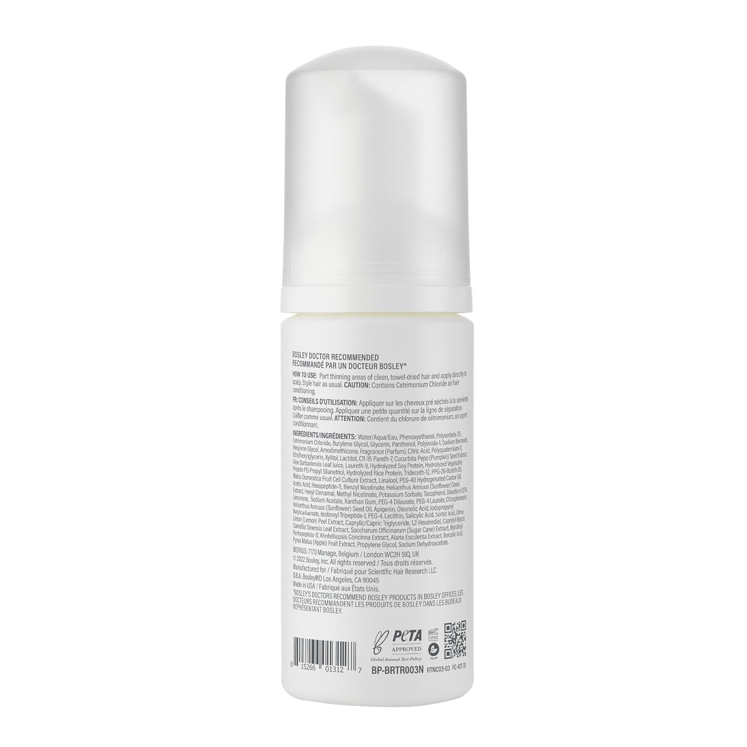 BosleyMD Thickening Treatment root-volume shot highlighting visible fullness.