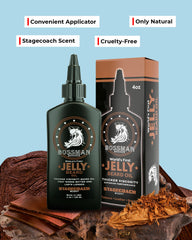 Bossman Jelly Beard Oil Stagecoach textura gel suave para mayor control diario.