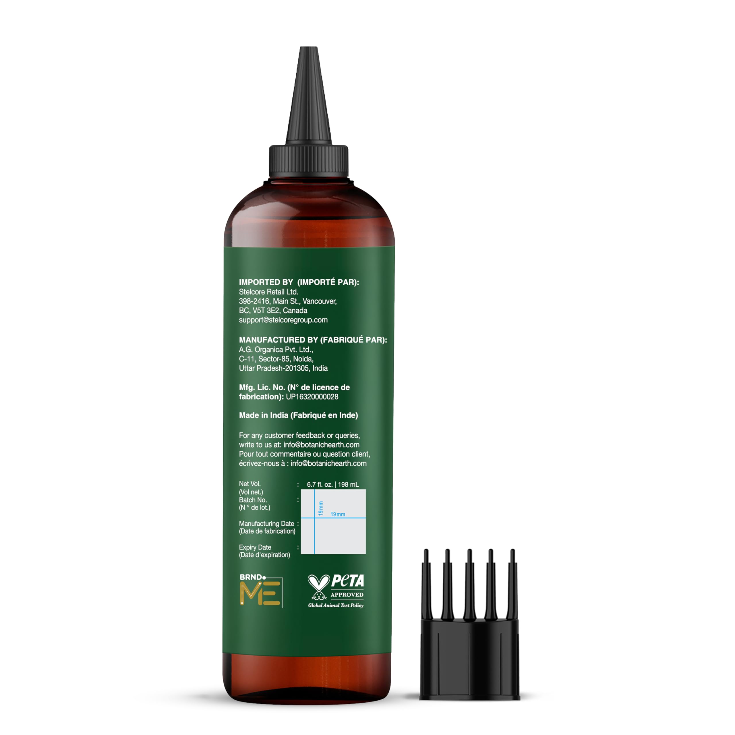 Botanic Hearth acabado libre de frizz para cabello pulido.