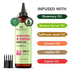Botanic Hearth Aceite para cabello, daño reparado y brillo suave en los mechones.