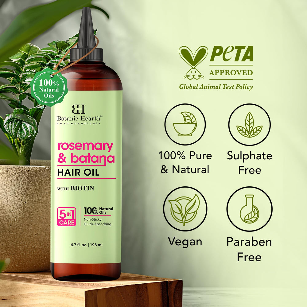 Botanic Hearth Aceite para cabello, textura suave y aroma agradable durante el uso.