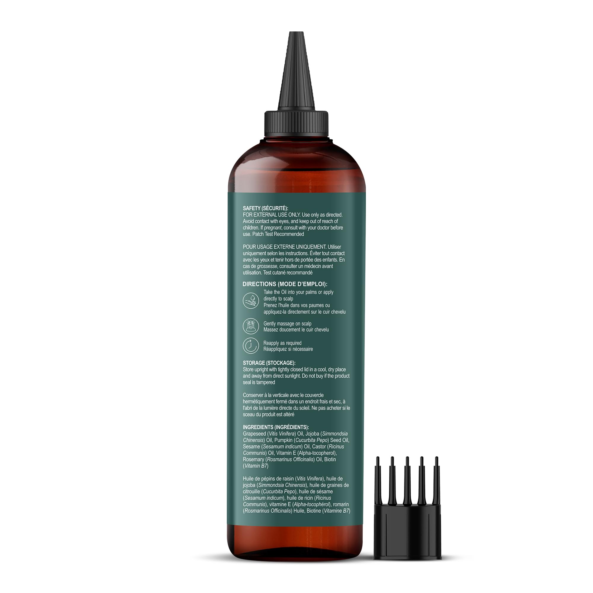 Botanic Hearth aceite de romero y semilla de calabaza para crecimiento suave.
