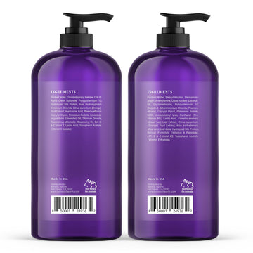 Botanic Hearth acondicionador morado: botella morada que suaviza el cabello.