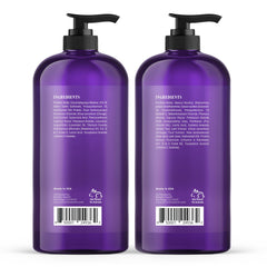 Botanic Hearth acondicionador morado: botella morada que suaviza el cabello.