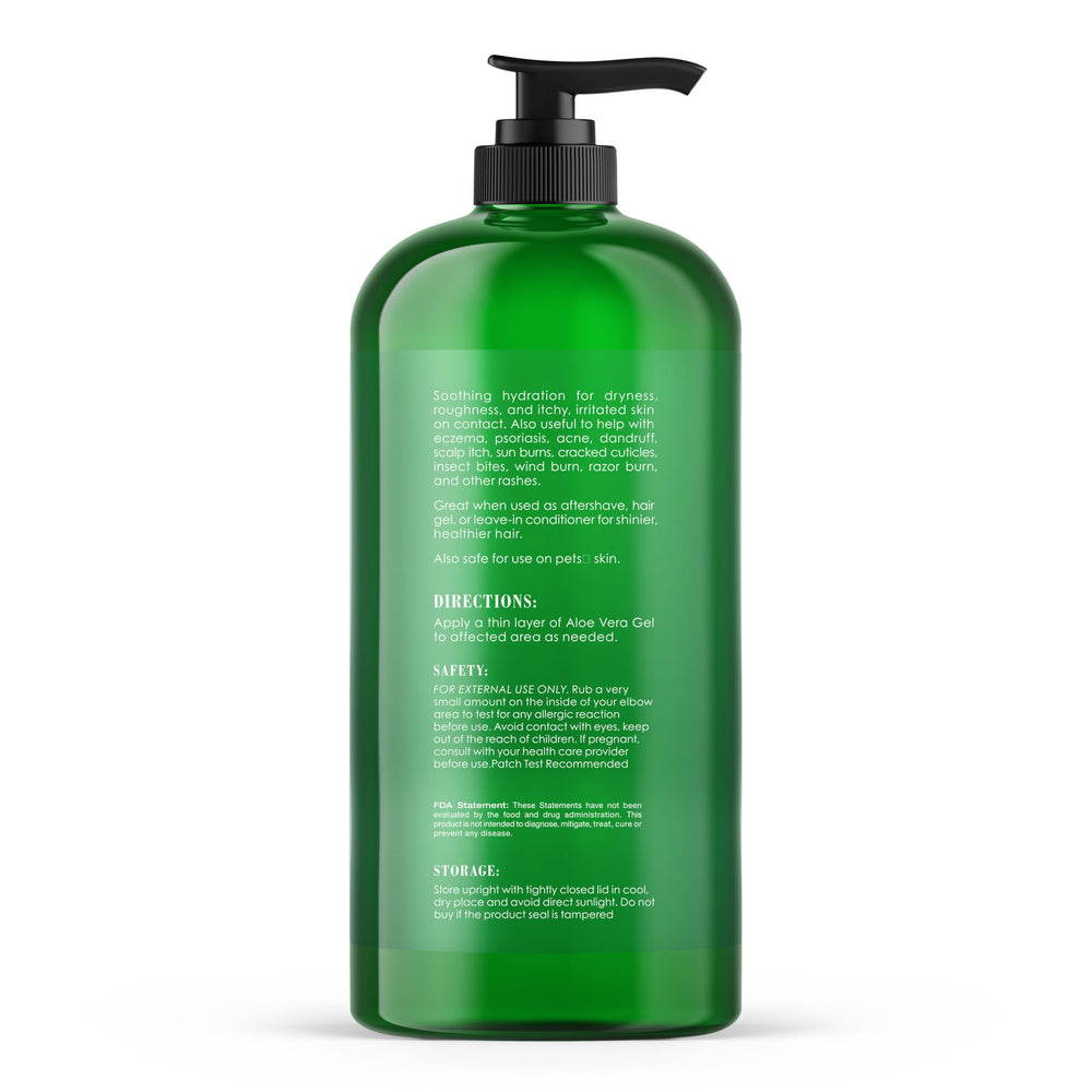 Botanic Hearth Aloe Vera Gel sin color ni fragancia, cuidado suave diario.